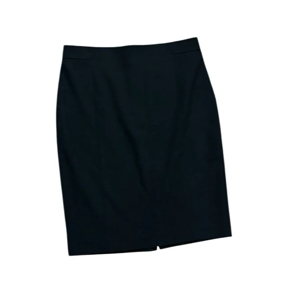 NWT Ann Taylor skirt 8P Knee Length Black corpcore classic business office wear